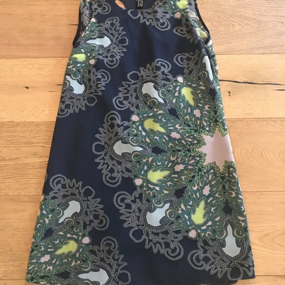 Tt Collection Flowy High Low Style A Line Dress Sleeveless Size XS Racer Back - Picture 3 of 3